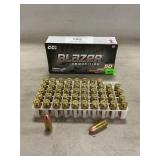 (50) Rounds Of Blazer 9mm Luger Ammo