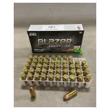 (50) Rounds Of Blazer 9mm Luger Ammo