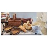 (8) Assorted Decorative Wicker Baskets
