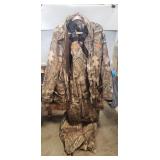 Camouflage Hunting Coat & Overalls (Both Size L)