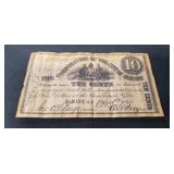 (1) Ten Cent Paper Banknote