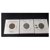 (1) U.S. 1906 Indian Head One Cent Coin & (2)