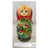 Russian Matryoshka Nesting Doll Set (8" Tall) q