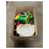 Box Lot With Childï¿½s John Deere Flashlight,