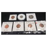 (6) Blank Coins & (1) Commemorative Nickel