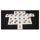 (21) Assorted U.S. Gold Plated Coins