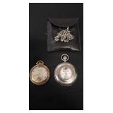 (2) Vintage Pocket Watches (One Is A Model AW1