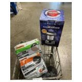 Metal Crate With B.O. Lantern, Weatherseal Tape,