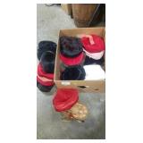Box Lot Of Assorted Vintage Ladies Hats & More