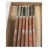 (6) Vintage Craftsman Wood Chisels