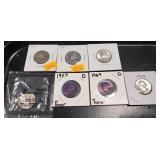 (7) U.S. Silver Quarters