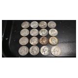 (16) U.S. Silver Quarters