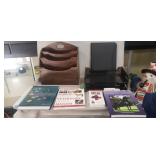 Box Lot Of Assorted Items Including (4) Books,