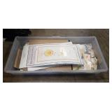 Box Lot Of Assorted Crafting Supplies Including