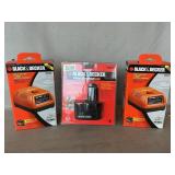 (2) Black & Decker Multi-Voltage Battery Chargers