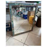 Wall Mirror With Botanical Border