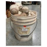 Bucket Full Of Golf Balls, Baseball & Softballs