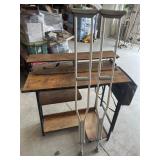 Desk and Crutches