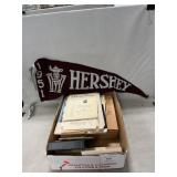 Vintage Hershey Pennant, Memorabilia, Plate,