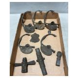 Antique Cast Brass, Metal Sword Guards& Ass.t