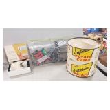 Vintage Cardboard Chip Container w/ Childrens