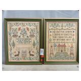 (2) Cross-Stitch Samplers