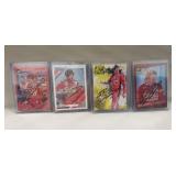 (4) Autographed Nascar "Bill Elliott" Cards