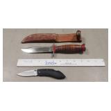 (2) Knives (Gerber Pocket Knife & Schrade-Walden