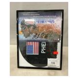 Michael Phelps Autographed Photo With Swim Cap