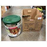 Box Lot With Wooden Blocks, Few Lincoln Logs In