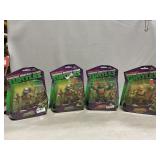 NIP (4) Playmates TMNT Figures