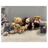 Box Lot With Teddy Bears, Ty Beanie Bear