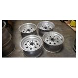 (2) Sets Of Two Aluminum Wheels
