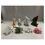 Glass Rabbits, Porcelain & Pottery Rabbits,
