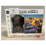 X33 Drone AI Air 4K Self-Flying Camera