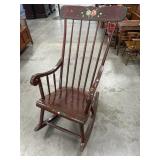 Painted Wooden Rocking Chair