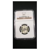 (1) Graded U.S. 1951-D Silver Quarter (90%