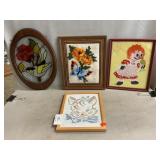 Framed Needlework Pieces, Suncatcher