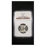 (1) Graded U.S. 1957-D Silver Quarter (90%