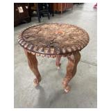 Small Wood Carved Stool