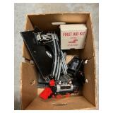 Box Lot With Model Train Track Switches, B.O.