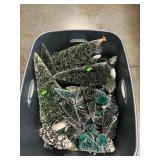Storage Tote Full Of Brush Trees For Train
