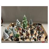 Dept. 56 Porcelain Christmas Trees, People,