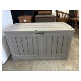Suncast Grey Plastic Storage Tote