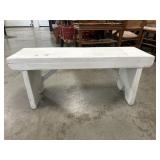 White Wooden Bench