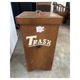 Wooden Trash Can Cover
