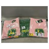 (3) New John Deere 2-Pack T-Shirts (Medium)