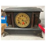 Antique Victorian-Era Mantel Clock (Glass Broken)