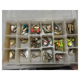 Case With Various Spoons & Spinner Lures