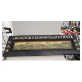 (1) Wooden Art Work Wall Hanger (48"×15.5")
